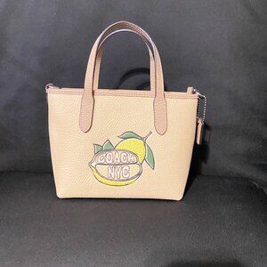 Coach City Mini Tote Bag CAK22 Lemon
